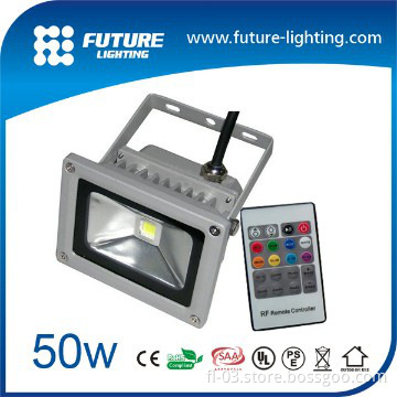 Factory Super bright IP65 24 volt outdoor 50w rgb led floodlight